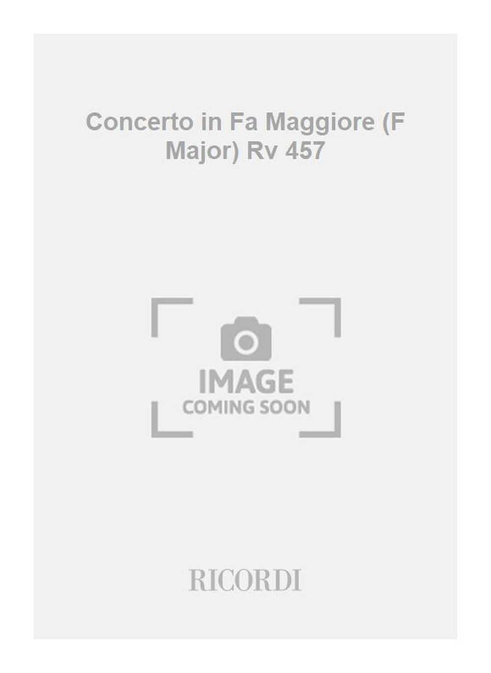 Concerto in Fa Maggiore (F Major) Rv 457 per Oboe, Archi e Cembalo - F.Vii-12 - Tomo 315